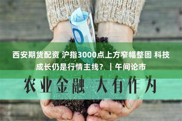 西安期货配资 沪指3000点上方窄幅整固 科技成长仍是行情主线？｜午间论市